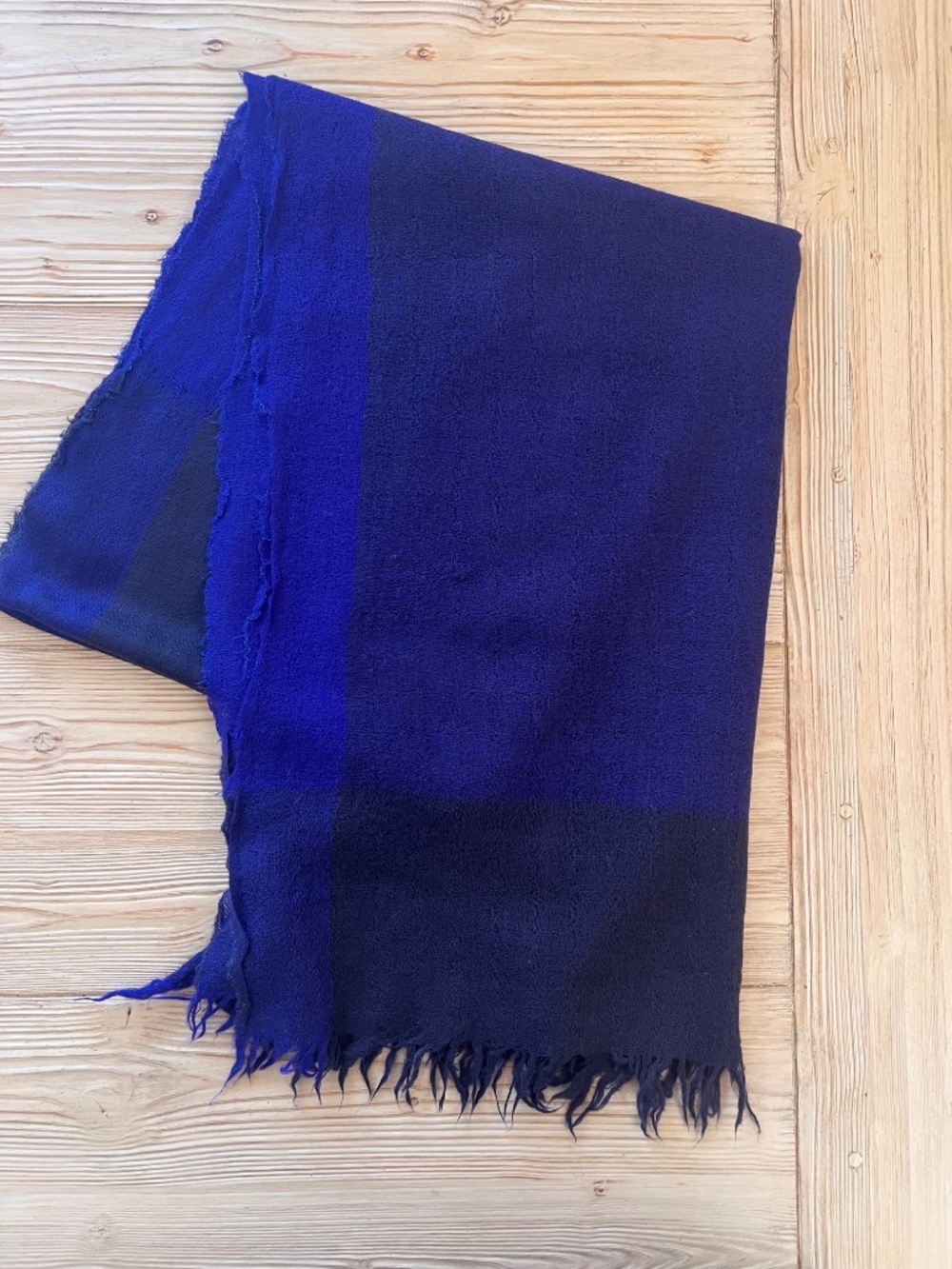 Eileen Fisher Purple Wool Gauze Wrap Shawl Lightweight OS